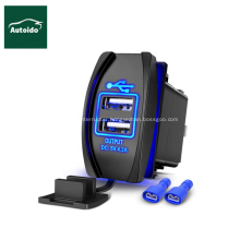 Dual USB Charger 4.2A Rocker Switch USB Charger